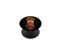 Black Queen Mujeres Hermosas Melanina Reina Negra Chica Magia PopSockets PopGrip Adhesivo