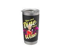 Black Queen Sista Diva Melanina Hermoso Lindo Divertido Vino Vaso térmico de acero inoxidable de doble pared