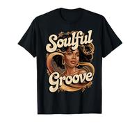 Black Queen Soulful Juneteenth Historia Orgullo Mujeres Negras Camiseta