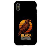 Black Raven Night Raven Academia oscura para mujer Carcasa para iPhone X/XS