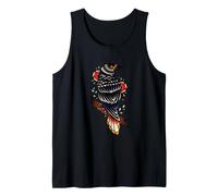 Black Raven Tattoo Style Goth Birds Illustration Graphic Camiseta sin Mangas