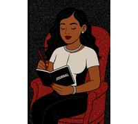 Black & Red Glam Girl Journal - Cute Free Writing Notebook for Women & Teens | Chic Glitter Journal for Daily Thoughts, Ideas & Reflections