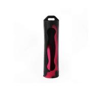 (Black red) Mini Soft Colorful Silicone for Case Protective Skin Single Node Cover Storage Bag For 1x 18650 Batteries Cases Cover purple