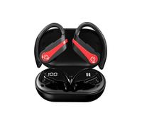 (Black Red, Multicolor) Q63-3 Hook Style Wireless Headphones Noise Reduction Sports Bluetooth Earphones - Black