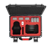 (Black Red) Waterproof Carrying Case for DJI Mini 4Pro Fly More Combo Pressureproof,100% New