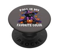 Black Retriever Fall Is My Favorite Color For Labrador Mom PopSockets PopGrip Adhesivo