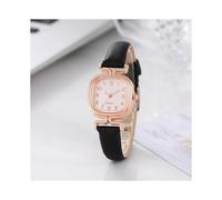 (Black)Retro Niche Watch For Women Ins Style Simple Temperament Square Small Mini