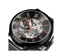 (BLACK RG) Relojes mecánicos automáticos de la mejor marca Forsining para hombres y mujeres, moda de