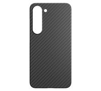 Black Rock - Funda de Carbono Ultra Fina Apta para Samsung Galaxy S23 | Funda de teléfono móvil de aramida, Funda de Fibra, Carga inalámbrica, Premium (Negro)