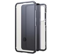 Black Rock Funda para Samsung Galaxy S25 (marco de aluminio, protección completa de 360°, compatible con carga inalámbrica, protección del teléfono móvil y pantalla, delgada, protección contra
