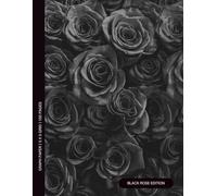 Black Rose Graph Paper Notebook - 5x5 Grid, Aesthetic Math and Drawing Journal, 8.5x11 inch, 150 Pages: Elegant Black Floral Cover for Design, ... Use - Perfect for Creative Women and Students
