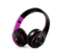 (Black Rose) Headphones Bluetooth Headset Earphone Wireless Headphones Stereo Foldable Sport Earphone Microphone Headset Handfree MP3 Player