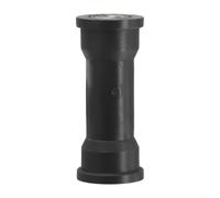 Black Rowing Machine Bearing Wheel 92mm Length | 38.3mm outer diameter, smooth metal core, plastic exterior, reduces friction, quiet operation