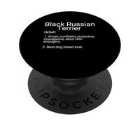 Black Russian Terrier Dog Breed Definition Russia Terriers PopSockets PopGrip Adhesivo