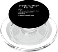 Black Russian Terrier Dog Breed Definition Russia Terriers PopSockets PopGrip para MagSafe
