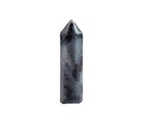 Black Rutilated Quartz Single-Terminated Hexagonal Prism Crystal Point - Approx. 33×8 mm (~4 g) - Stone for, Protection, Clearing, Balancing, Décor & Gift