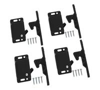 Black RV Drawer Latches and Catches, ABS Plastic Cabinet Door Latches 10 LBS Pull Force for RV Camper Trailer Cargo Trailer Motor Home(4)