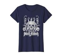 Black Sabbath 666 - Calaveras Camiseta, Mujer, Azul Marino, L