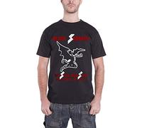 Black Sabbath - Black Sabbath Wavy Logo Vintage, Camiseta, Negro, Mediu