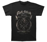Black Sabbath Camiseta para Hombre: The End Mushroom Cloud (Distressed), Negro (Black Black), S