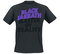 Black Sabbath Master of Reality Tracklist Hombre Camiseta Negro 100% algodón Regular