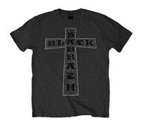 Black Sabbath Men's Sabbath Cross Logo T-Shirt: Medium