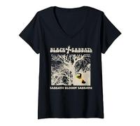 Black Sabbath Oficial Vintage Negative SBS Camiseta Cuello V