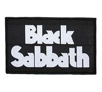 Black Sabbath Parche con logotipo clásico, tejido y licencia.