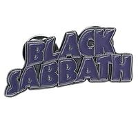 Black Sabbath Purple Wavy Logo Unisex Pin Lila, Aleación de Zinc,