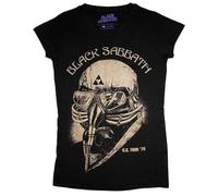 Bravado! Designs Camiseta Black Sabbath para mujer Talla M Negra US Tour 1978