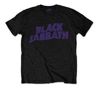 Black Sabbath - T-Shirt # Xxxl Unisex Black # Wavy Logo Vintage