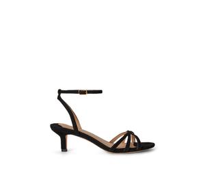 Black Sandalia Kendyl de ante con tacón kitten EU 37.5