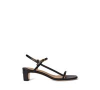 Black Sandalia Lainee de piel de napa EU 37.5