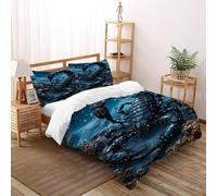 Black Scorpion Funda De Edredón 3 Piezas con Impresión En 3D Starlit Black Scorpion con 2 Fundas De Almohada Double(200x200cm) Microfibra Ropa De Cama para Adultos Y Niñas