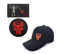 Black Seal Team Six Gorra de béisbol de ajuste flexible táctico Seals sombrero + parche, 1, L