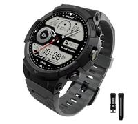 Black Shark GS3 Reloj Inteligente Deportivo, AMOLED 1.43", Llamadas Bluetooth ENC, GPS, 18 Días Batería, 50 m Resistente al Agua, 120+ Deportes, Monitor de Salud y Actividad, Negro Niebla
