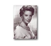 Black Sheep Design Famous/Memorable Quote Deborah Kerr Lienzo de 16 x 12 Pulgadas, algodón, Blanco, 16 x 12 Pulgadas