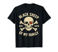 Black Sheep of My Family EST. 1976 Funny Gen X Cumpleaños Camiseta