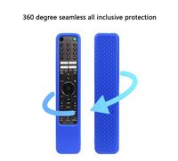 (Black) Silicone Case for TV Remote Controls Models RMT TX500/520U/600U/621U Nonslip Protections White