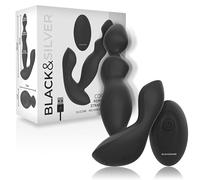 BLACK&SILVER - Cora Anal Plug Silicone Remote Control