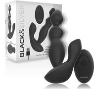 Black&Silver Cora Plug Anal Silicona Control Remoto 1 ud