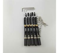 Black Single Headless Guitar Bridge Headless Fanned Fixed Brass Fan Bridges (Color : 5 Strings Bridge)
