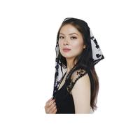 (Black) Sophisticated White Sheer Headscarf Soft Polyester Hijab Wrap Fashionable Headscarf Hairpieces Wrap for Fashion Females White