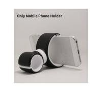 (Black)Soporte para teléfono móvil giratorio de escritorio portátil soporte para bicicleta práctico conveniente