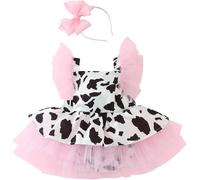 Black Sport Printed Baby Girls Dress