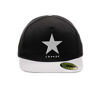 Black Star David Bowie White Negro/Gris Original Gorra Snapback Unisex Ajustable con Visera Plana y Logotipo Urbano Bordado