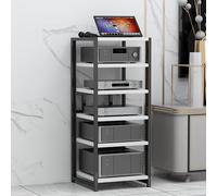 Black Ste Rack & nd - Armario HiFi, estante Ma, estantería AV, o-Video nd, Gabinete Ste para cine en casa y sistema de entretenimiento