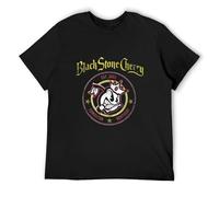 Black Stone Cherry Unisex 100% Cotton Short-Sleeve T-Shirts Black M
