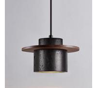 Black Stone Pendant Lights Black Hole Stone Hanging Ceiling Lights V-intage Kitchen Island Lighting Fixtures,Pendant Ceiling Light