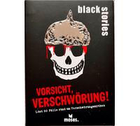 Black stories Precaución, Verschwörung Moses Juego Fiesta de Cartas Rätselspiel